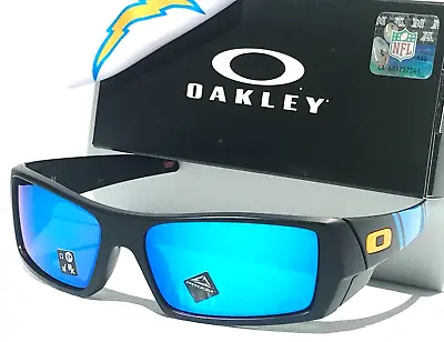 NFL Oakley Gascan LA CHARGERS Matte Black PRIZM Sapphire Sunglass 9014-71 • $128.87