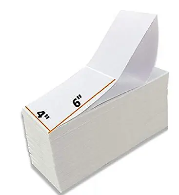 2000 4000 5000 8000 4x6 Fanfold Direct Thermal Shipping Labels Zebra 4 X6  • $44.49