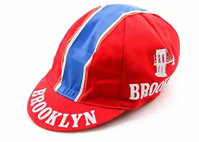 $14.95 • Buy Brooklyn Cycling Cap In Red - Made In Italy By Apis