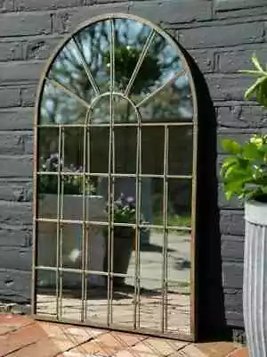 £39.25 • Buy Gothic Arch 60cm Mirror Antique Church Window Outdoor Garden Patio Rustic Wall