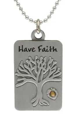 Mustard Seed Necklace Tree Of Life Necklace Faith Necklace Christian Necklace • $10.95