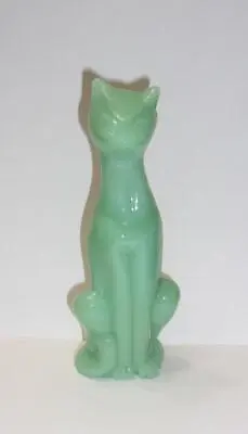 Viking Mold Epic Line Jadeite Jade Green Sitting Cat Figurine Mosser Made USA • $79.95