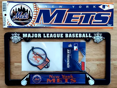 New York Mets Car Truck Fan Lot Bumper Sticker License Plate Frame Air Freshener • $14.95