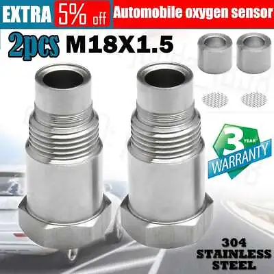 2Pcs Oxygen O2 Sensor Spacer Adapter Catalytic Converter Fix Check Engine Light • $10.29