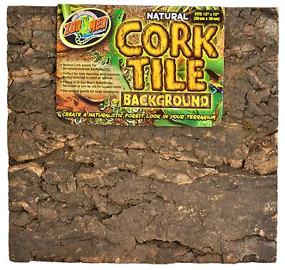 £51.62 • Buy Zoo Med Cork Tile Background 45x61cm - Reptile Vivarium And Amphibian Terrarium