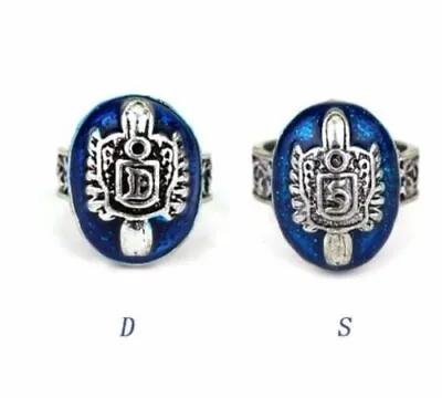 The Vampire Diaries Damon Or Stefan Salvatore Ring Blue Cosplay & Gift Bag • £4.80