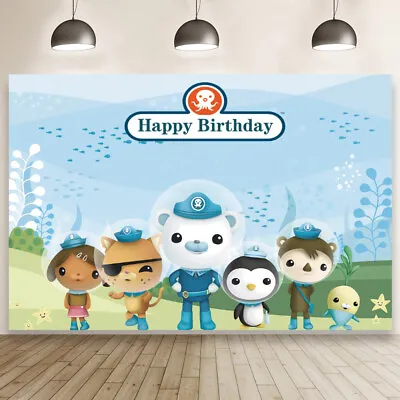 The Octonauts Backdrop Under The Sea Kids Birthday Party Photo Background Banner • £21.48