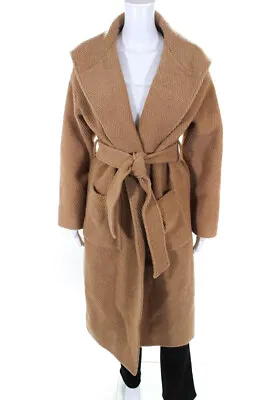 $497.01 • Buy Missoni Womens NWT Hooded Pastry Shell Long Overcoat Light Brown Size 40