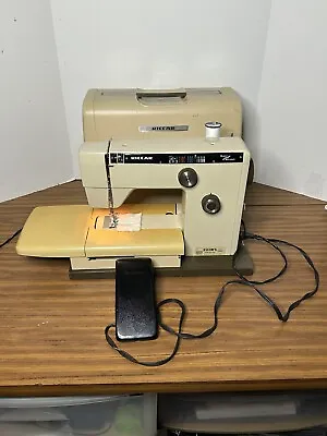 Vintage Riccar Super Stretch Sewing Machine Japan Model 806  Case Tested Working • $109.99