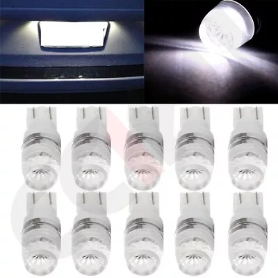 10x T10 Wedge Samsung High Power LED Map Light Bulbs White 192 168 194 For Ford • $9.22