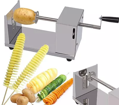 Manual Twisted Potato Slicer Tornado Curly Fry Cutter Manual Spiral French Fry • $21.97