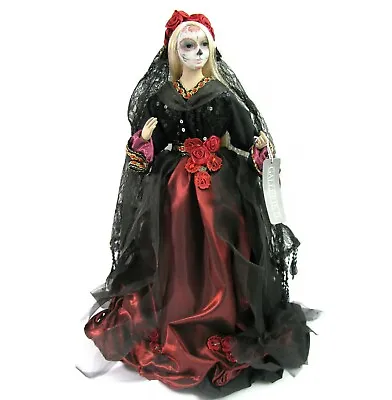 La Rosa Catrina Halloween Doll 20  Day Of Dead Los Muertos Florence FGS72648  • $89.95