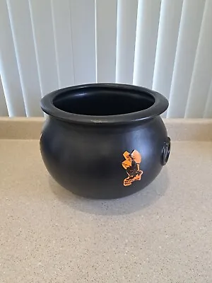 Union Products 1987 Blow Mold Halloween Black 14  Witch Cauldron Kettle • $24.99