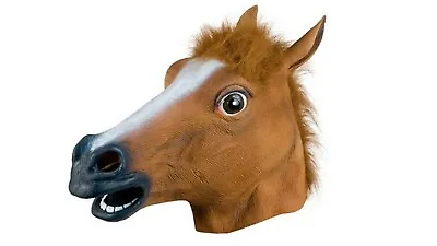£5.74 • Buy Horse Head Mask Rubber Halloween Costume Fancy Dress Party  Adult Accessory