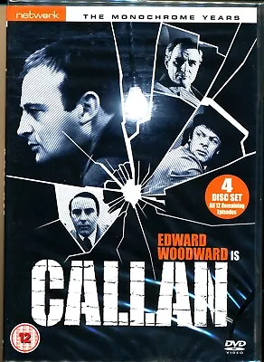 CALLAN THE MONOCHROME YEARS 1967-69 4 DVD Set 2010 Network Edward Woodward • £16
