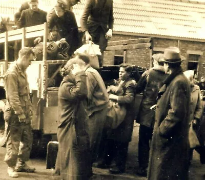 1944 Ww2 Allied Troops Trucks Help Aachen Germany Civilians Evacuate AP Photo • $14.88