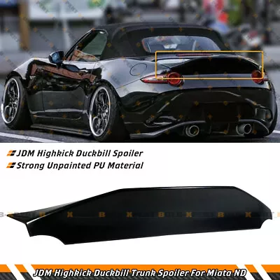 For 2016-2022 Mazda Mx5 Miata Nd Rf R Style Pu High Kick Duckbill Trunk Spoiler • $85.59