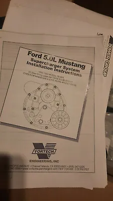 1986-1993 Ford Mustang 5.0L Vortech Supercharger V3 S Trim GT40 Cobra 302 GT LX • $4400