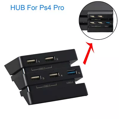 ☘️ USB 3.0 Expansion Adapter HUB For Sony PlayStation 4 PS4 Pro Gaming Console • $25.16