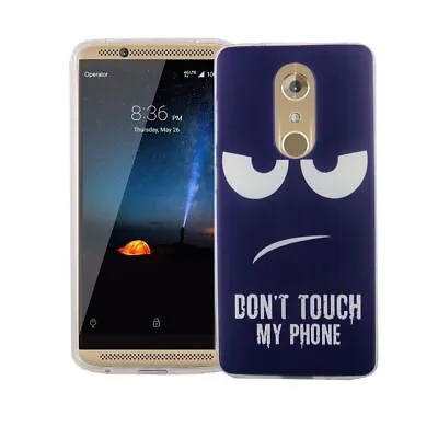 Case For ZTE Axon 7 Mini Don'T Touch Blau Case Cover Motif Slim TPU • $28.82