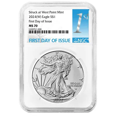 2024 (W) $1 American Silver Eagle NGC MS70 FDI First Label • $63.60