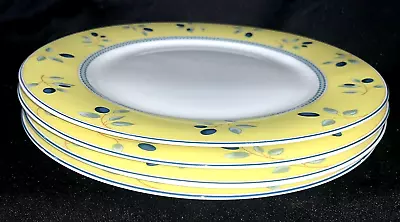 £19.46 • Buy 4 Royal Doulton 2005 Blueberry 10 1/4  Dinner Plates Yellow Blue White