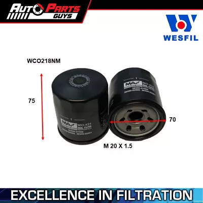 Wesfil Oil Filter Z411 • $20.99