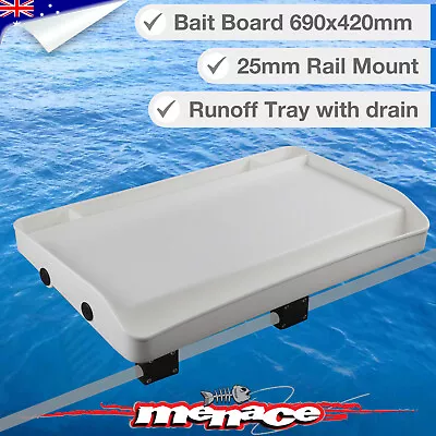 EXTRA LARGE Rail Mount BAIT BOARD Boat Fishing Cutting Filleting Table Knife • $79.99