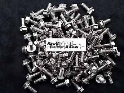 (10) M10-1.5x25 Hex Flange Bolts / Screws 10mm X 25mm Stainless M10x1.5x25  • $26.88