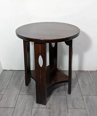 $100 • Buy PIER 1 Imports Rustic Mission Arts & Crafts Style Round 2-Tier Pine End Table