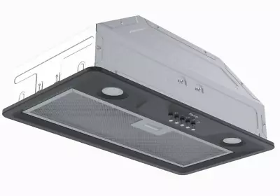 Ferre CH500P-BL 50cm Integrated Cooker Hood  Black Cooker Extractor Cooker Hood • £89.99