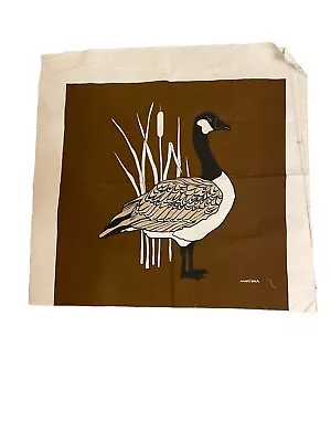 Marushka Goose In Cattails Print Pillow Cover • $28