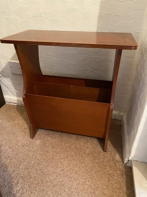 £10 • Buy Wooden Newspaper Magazine Rack Side Table Rectangular, Lovely Item