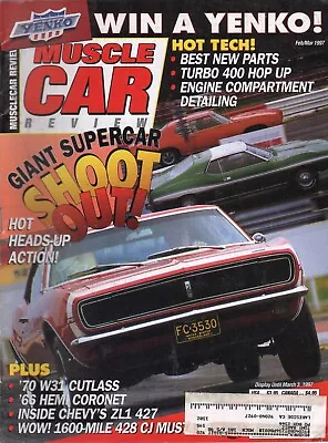 Vintage MUSCLE CAR REVIEW Magazine February March 1997 Supercar Shoot Out! Yenko • $5