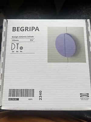 2x Pack - IKEA Begripa Lilac Half Round Wardrobe & Draw Handles 130 Mm • £5