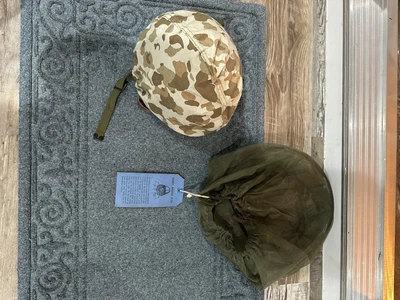 $525 • Buy WW2 USMC Marine Helmet Original With Extra  Camo Cover Liner