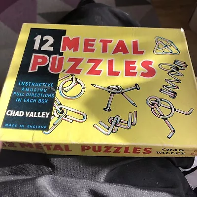 Vintage Chad Valley 12 Metal Puzzles Game • £8.99