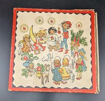 Vintage Christmas Card BOX Only Kitsch Decor • $18.99