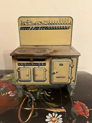 RARE Vintage Mettoy Lithographed Metal Miniature Stove Oven • £40