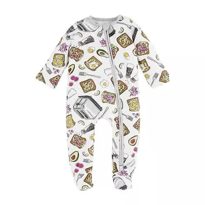 Mud Pie E2 Snack Attack Footed Avocado Toast Sleeper 11340095 - Choose Size • $23.24