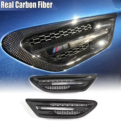 For BMW F10 M5 Sedan 2011-16 Real Carbon Fiber Side Air Fender Vents Mesh Grille • $170.99