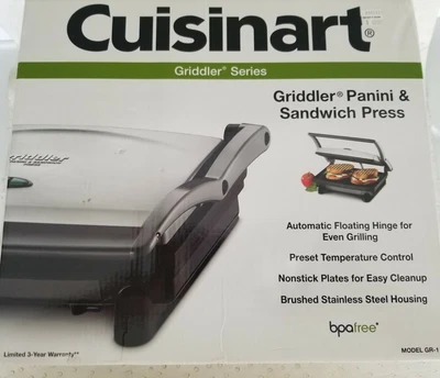 $29.99 • Buy  Cuisinart Griddler Panini And Sandwich Press Model GR-1 New In Box