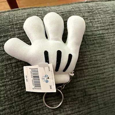 Disney Mickey Mouse Glove Plush Keychain NWT • $12