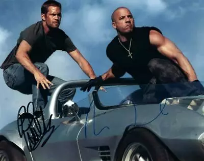 Paul Walker Vin Diesel 8x10 Autographed Picture Signed Photo COA Included • $125.46