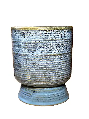 Zanesville Vintage Homespun Stoneware Handthrown Vase Original Price Tag On Base • $59.95