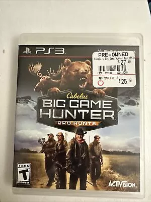 Cabela's Big Game Hunter: Pro Hunts (Sony PlayStation 3 2014) • $25