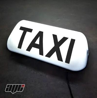 14.5  Led Magnetic Taxi Roof Sign Light White Taxi Meter Top Sign Cab Light • $44.18