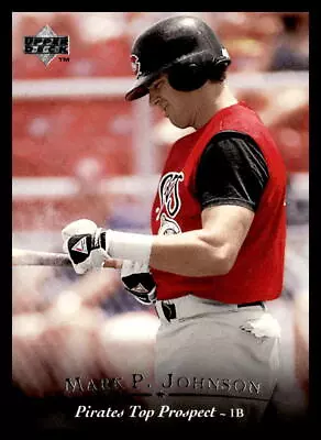 1995 Upper Deck Minor League #209 Mark Johnson Carolina Mudcats Baseball Card • $1.55