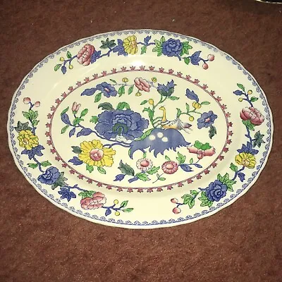 Masons Plantation Colonial / Regency Pattern Oval PLATTER 13.5 X 11”  X 1 • £15