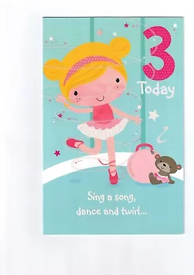 Birthday Card For 3 5 And 7 Years Old Daughter Great Grand Daughter Niece  • £2.99